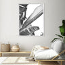 B/w Banana leaf 4