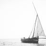 Zanzibar artwork for wall decor South Africa. Dhows in Black and white.